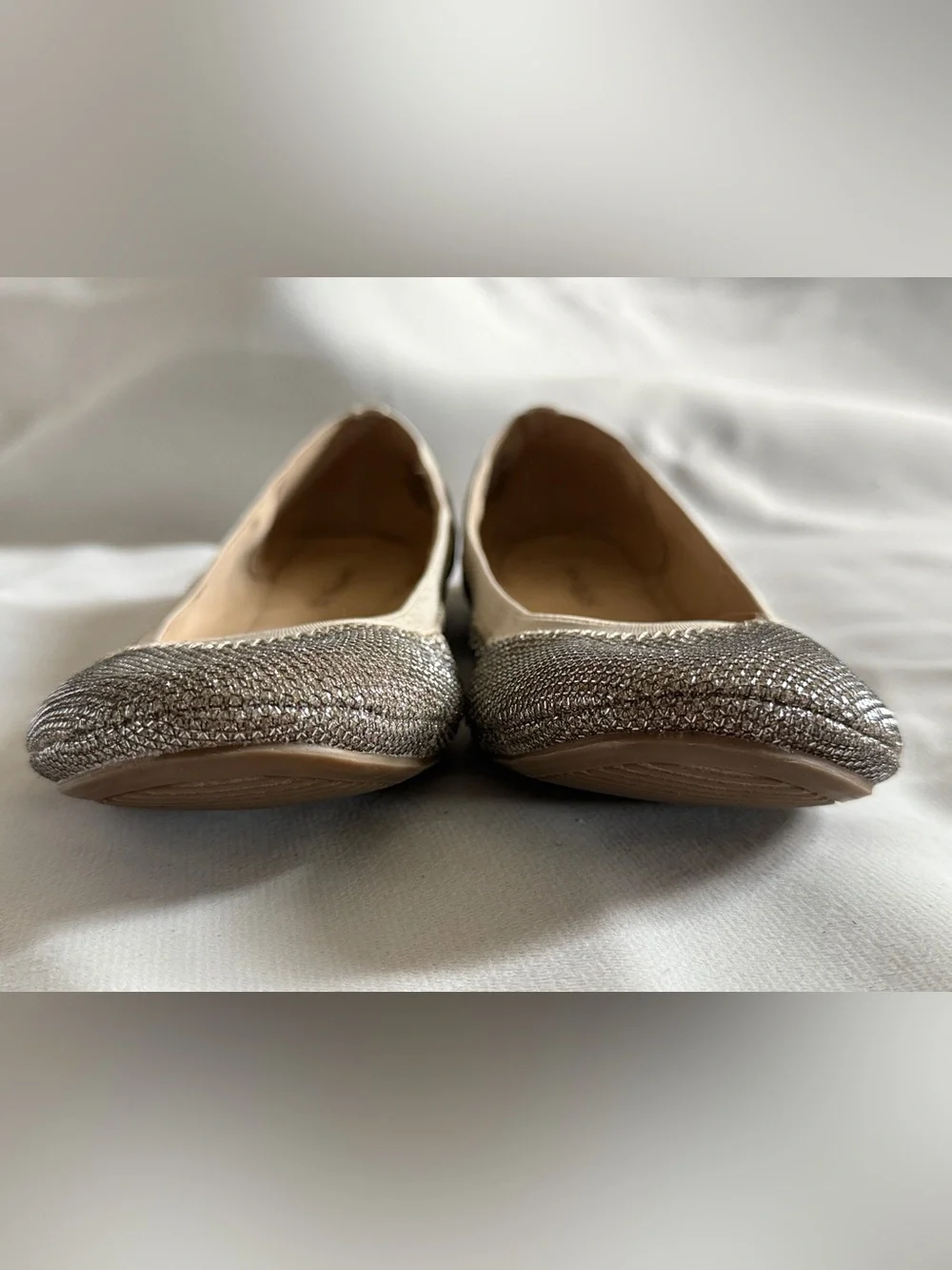 Bandolino Edition Metallic Shimmer Ballet Flats Size 8.5M